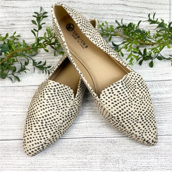 NEW Animal Print Pointed Toe Ladies Slip On 9 - Picture 3 of 6